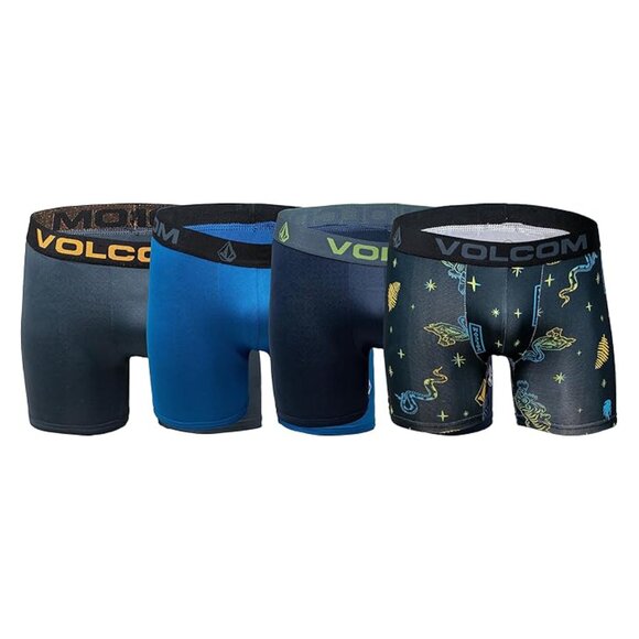 NWT Volcom Boys Boxer Briefs 4 Pack Performance Underwear Size L - Picture 6 of 10